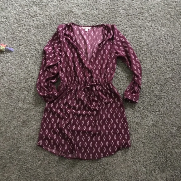 Krazy Kat Burgundy Dress size medium - Picture 1 of 2